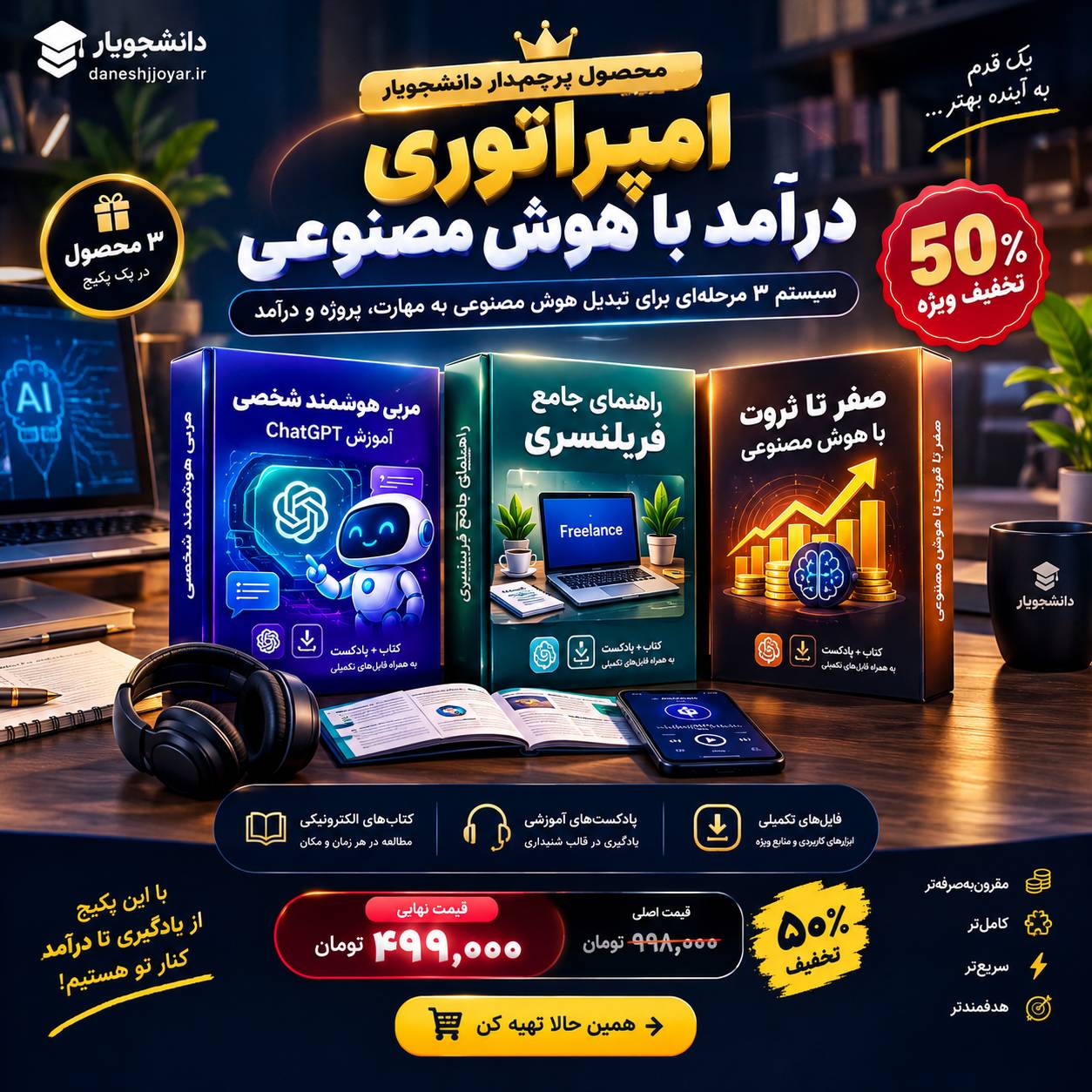 پکیج آموزشی کسب درآمد با هوش مصنوعی
